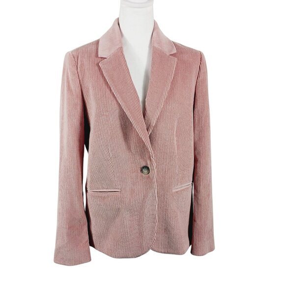 Pure Collection NWT Tailored Blazer Pink Dusty Rose Corduroy US Size 8/10 Casual